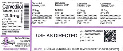 Carv (Carvedilol 60760 494 60)